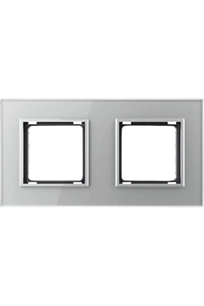 OEM Livolo 2 post appliance frame, horizontal mount, silver