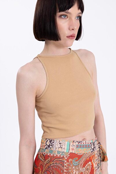 BSL Halter Yaka Crop Body