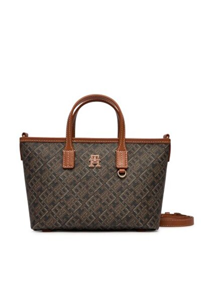 Tommy Hilfiger MONOPLAY SİYAH KADIN MINI TOTE ÇANTA