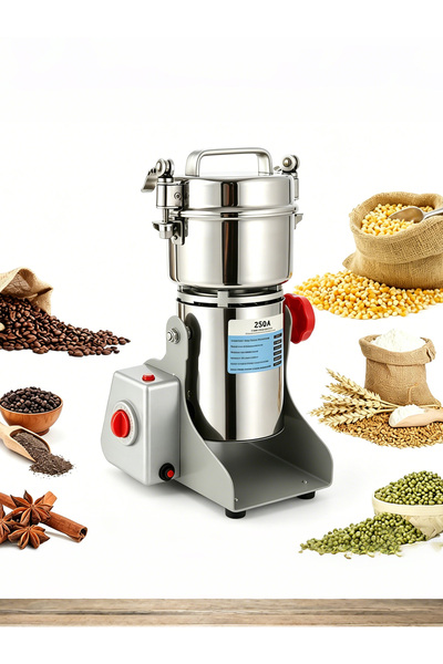 LAC LAICHY 250g Electric Grain Mill Grinder, 1200W High Speed Spice Powder Ma...