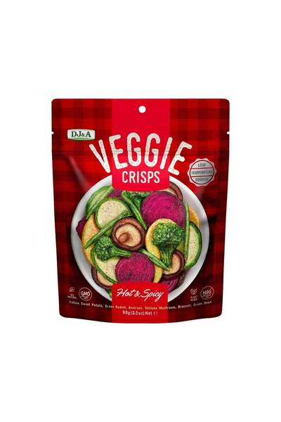 AU Spicy Vegetable Chips Vegan and Gluten-Free 90g D&G