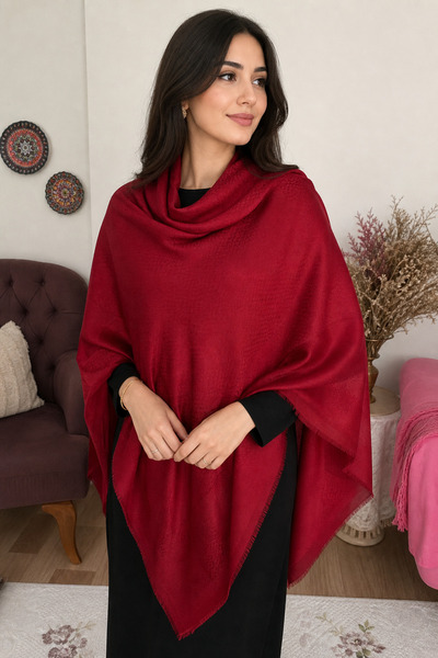 ARDSU Unisex Daily Large Size Knitted Fabric Ethnic Pattern Shawl 130X130 cm