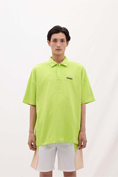 LES BENJAMINS Etnik Desenli Polo Yaka T-shirt