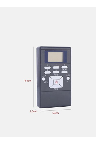 DİĞER1111 Ganbao No.2 Mini Radyo ,stereo Fm Radyo Alıcısı Taşınabilir LCD Ekr...