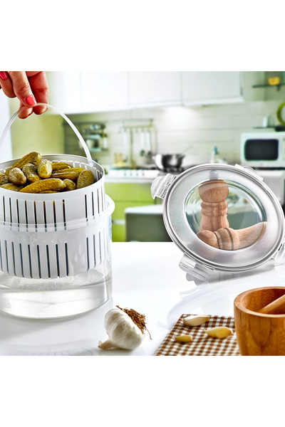 Matiate Home 2'li Fresh Box Turşuluk Zeytinlik (2,5 lt + 2,5 lt )