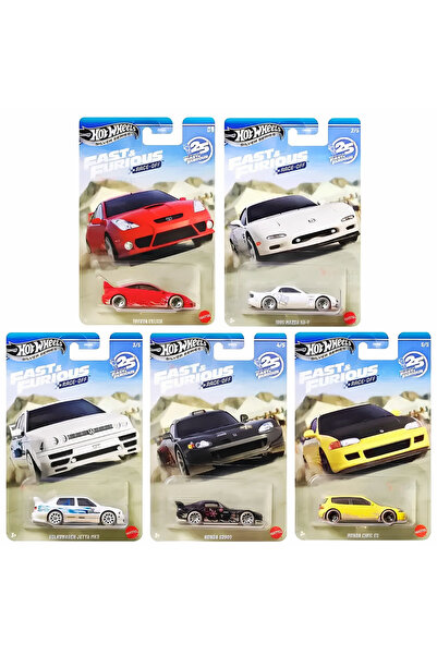 HOT WHEELS Fast & Furious Race Off 5'li Set - Diecast Set – 1:64 Model Arabal...