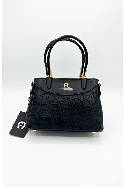 silora Luxury Classic Design Women's Handbag - Embossed Leather and Royal Bla...