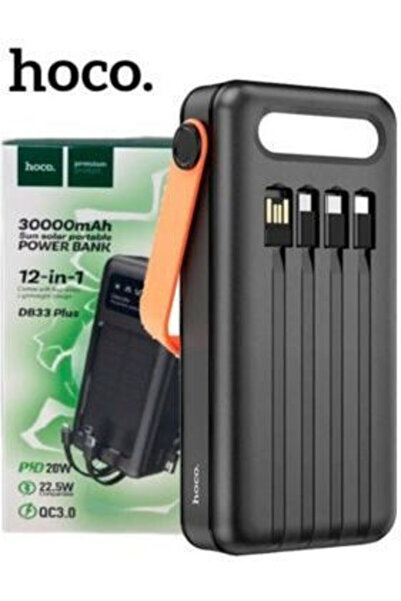 hoco. Hoco Ηλιακό Power Bank 30000mAh Μαύρο