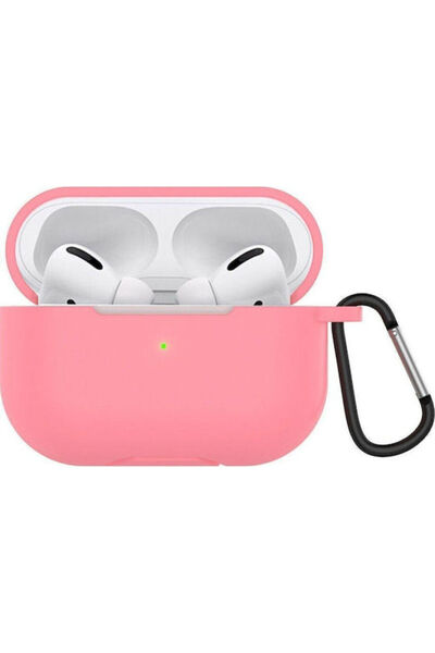 OEM Θήκη σιλικόνης με γάντζο σε ροζ χρώμα για Apple AirPods Pro 2