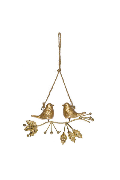 Paşabahçe Bird Love Duvar Süsü Gold, Dekoratif, Şık