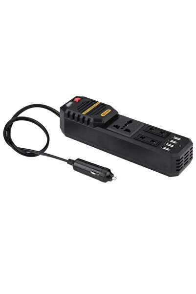 ELTRAZONE 200W Power Inverter, DC 12V to AC 220V Car Power Inverter with 4 US...