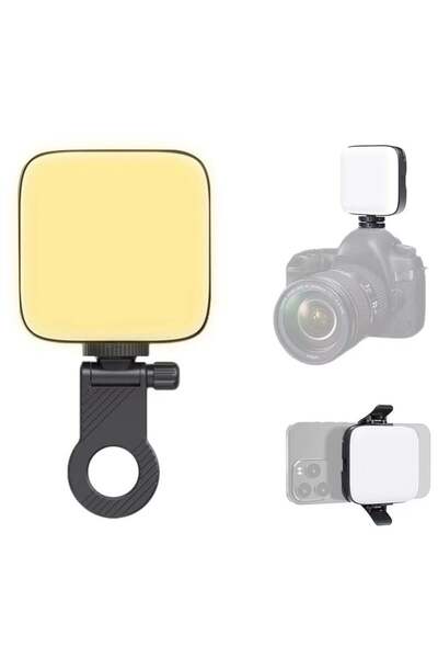 ELTRAZONE M11 Portable LED Video Lamp – 4.5W Pocket Clip-On Vlog Light with R...