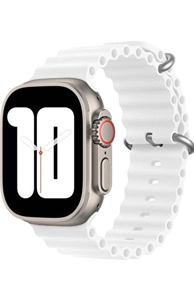 ELTRAZONE حزام Ocean Band متوافق مع ساعة Apple Watch Ultra مقاس 49 مم و45 مم ...
