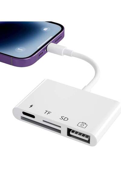 ELTRAZONE SD Card Reader for iPhone/iPad,iPhone SD Card Reader,4 in 1 USB OTG...