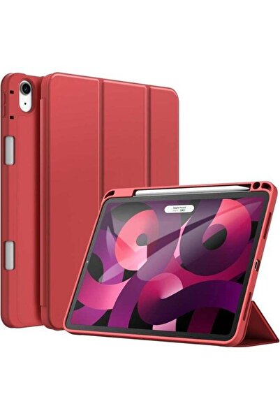 ELTRAZONE Red Trifold Smart Cover for iPad Air 13 Inch (M2) 2024 – Auto Wake/...