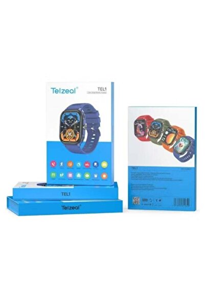 TELZEAL T1 1.5 Inch AMOLED Display Smart Watch with IP67 Waterproof and 4 Pai...