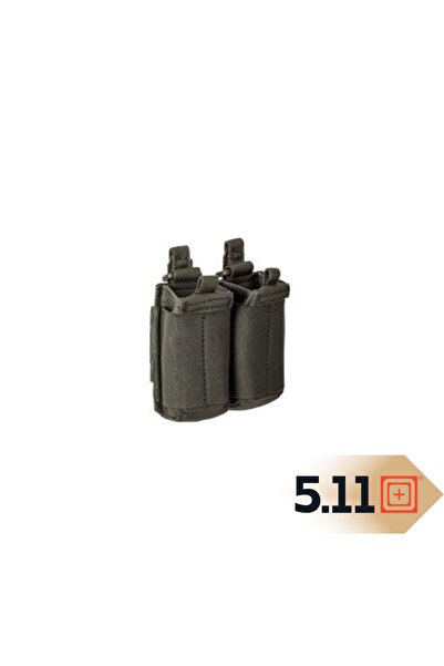 5.11 Tactical حقيبة مسدس مزدوجة مرنة 2.0، جيب مزدوج لحمل المعدات والملحقات