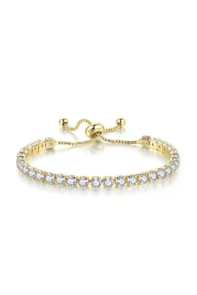 GlaMLo Accessories Brățară tenis reglabilă, cu pietre zirconiu