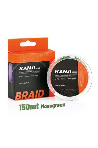 Fujin Kanji 8X 150Mt Moss Green Pe Line