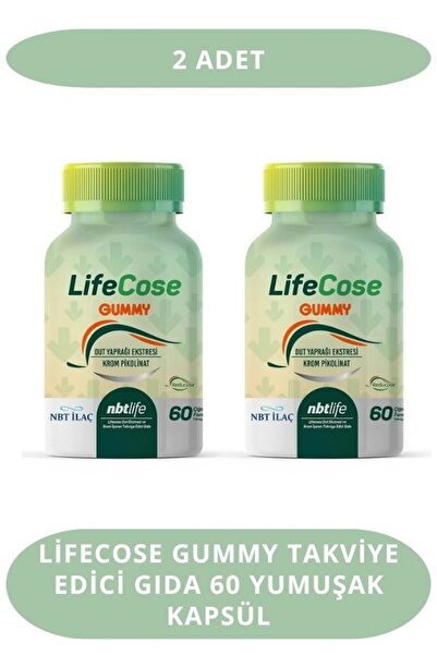 Nbt İlaç LifeCose Gummy Takviye Edici Gıda 60 Yumuşak Kapsül (2 Adet)