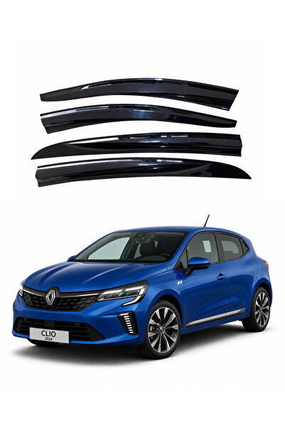 SUNPLEX Renault Clio 5 Cam Rüzgarlık 4 Parça Set 2020-2024 Arası Tüm Modeller...