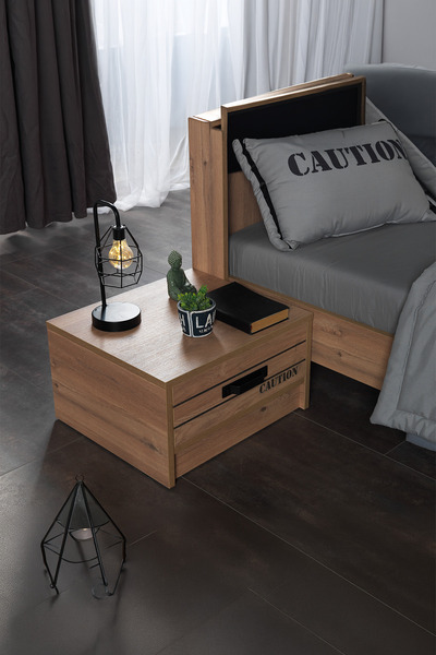 Palmera Dark C Meşe Çocuk / Genç Odası Komodin MDF