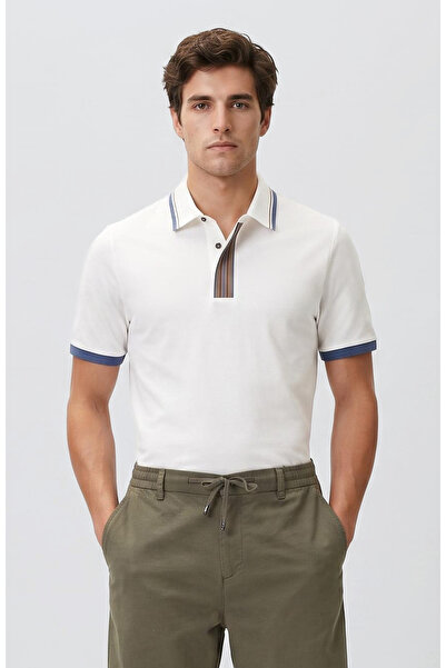 Network Ekru Polo Yaka Pike T-shirt