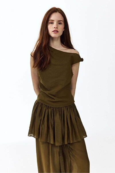 H&M Knot-detail one-shoulder top