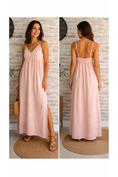 SELGORA 🌸   Women's Rope Strap V-Neck Maxi Dress