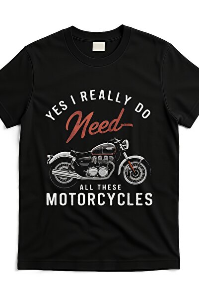 STITCHLY 180G Premium Soft "Yes I Really Need All These Motorcycles" Graphic ...