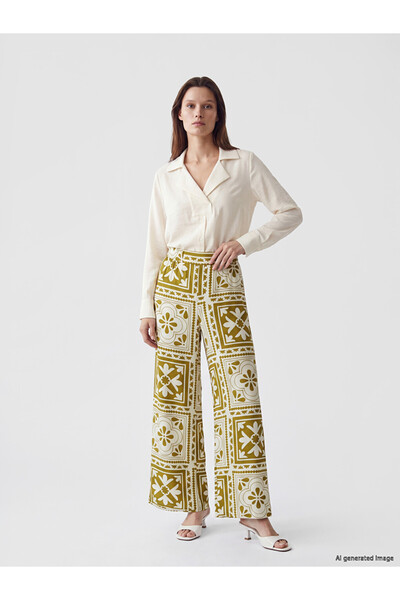 LC Waikiki Sparkling Choices by Shining Store Embroidered Women's Pants with ...
