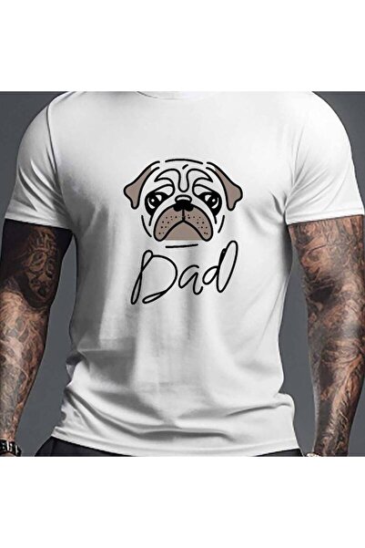 2mcup تي شيرت AI Pug Dad Crinkle للرجال