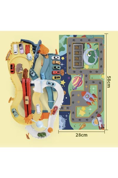 OEM Set de Curse „Aventură Spațială cu Dinozauri” – Pistă pentru Mașinuțe