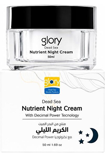 Glory Dead Sea Nutrient Night Cream 50ml, Hydrating Face Moisturizer with Dea...