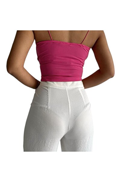 RAYON Women's Spaghetti Strap Crop Top – Sleek & Stylish