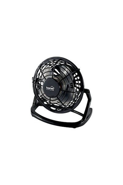 Home Ventilator de birou USB, 2.5W, 10 cm, pale din ABS, negru