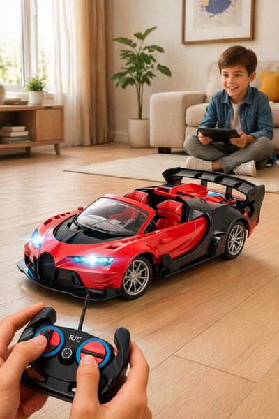 Generic 1 Plastic Usb Rechargeable Rc Drift Sports Car Indoor Racing Led Head...