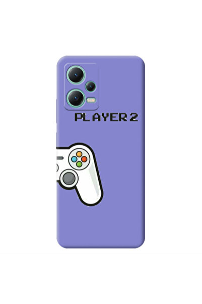 Other Xiaomi Redmi Note 12 Pro 5G Player 2 Purple Colored Silicone TPU Θήκη