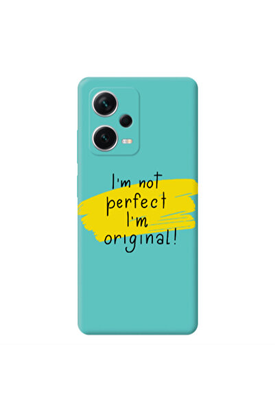 Other Xiaomi Poco X5 I m not perfect Turquoise Colored Silicone TPU Θήκη