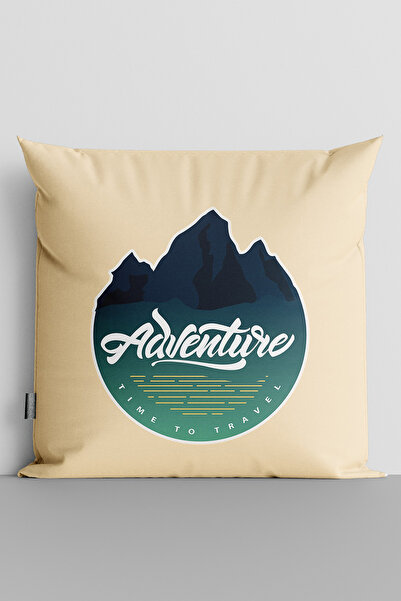 TicaretJet غطاء وسادة مطبوع رقميًا على الوجهين من Adventure - 3158