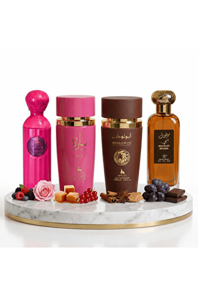 Ayelet Set 4 Parfumuri Arabe (2 x Bărbați + 2 x Femei) 100 ML - Sara Candy + ...