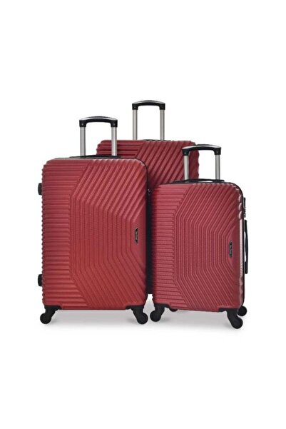 New Travel 3-Piece Trolley Luggage Set, Hard ABS Shell, 360° Spinner Wheels, ...