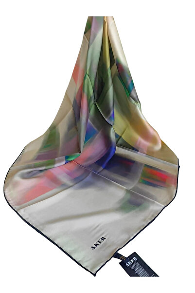 Aker Sura Silk Patterned Scarf 9154701