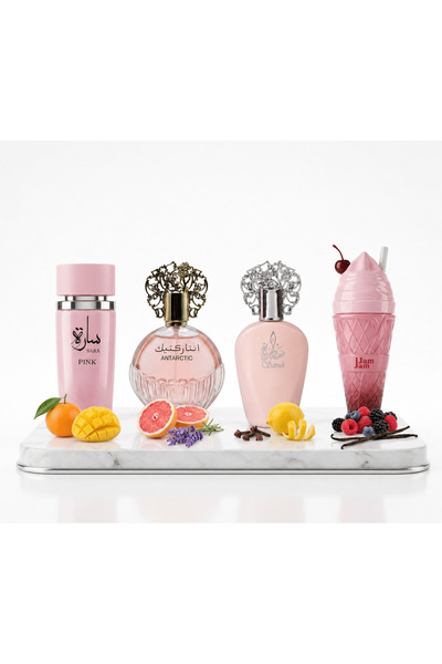 ESSENTA Set de 4 Parfumuri Orientale 100 ML - Sara Pink + Antarctic Pink + Sa...