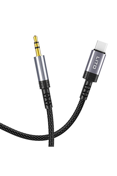 Lito Adaptor cablu audio (LA01T) - Type-C la Jack 3.5mm, Hi-Fi, Contacte plac...