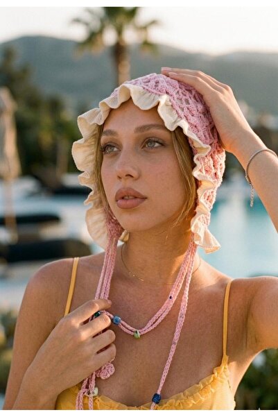 LAGRANZE Flower Pendulum Beaded Crochet Hair Accessory