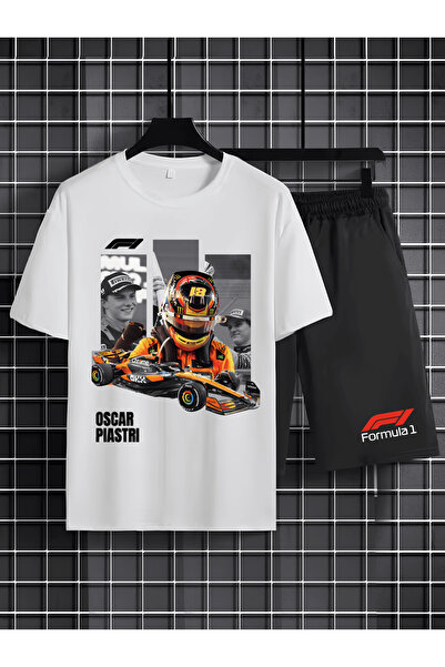 MAGORS Oscar Piastri Printed 100% Cotton Crewneck Children's T-Shirt-Shorts F...