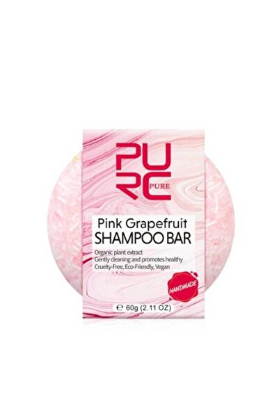 PURC بيورك بيور (Purc Organics) قالب شامبو الجريب فروت الوردي لتعزيز صحة الشع...