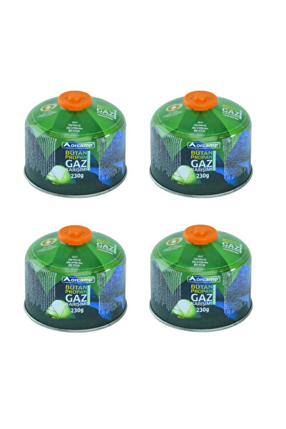 Orcamp 4'lü Paket 230 Gram Gaz Kartuşu