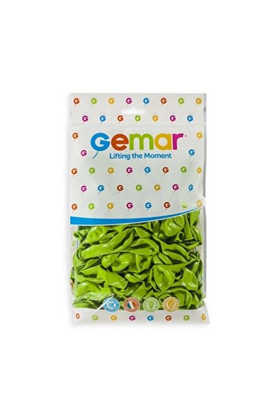 Gemar Set 100 baloane din latex, A50, Verde deschis